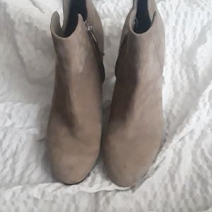 Gray ankle boots